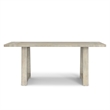 Whitley 72 inch Wide Solid Mango Farmhouse Dining Table in White Wash