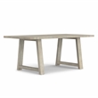 Whitley 72 inch Wide Solid Mango Farmhouse Dining Table in White Wash