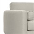 Morrison 42 inch Wide Mid-Century Modern Arm Chair in Cream White
