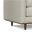 Morrison 42 inch Wide Mid-Century Modern Arm Chair in Cream White