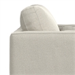 Morrison 42 inch Wide Mid-Century Modern Arm Chair in Cream White