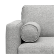 Morrison 42 inch Wide Modern Arm Chair in Mist Grey Performance Fabric