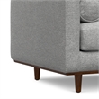 Morrison 42 inch Wide Modern Arm Chair in Mist Grey Performance Fabric