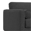 Morrison 42 inch Wide Mid-Century Modern Arm Chair in Charcoal Gray