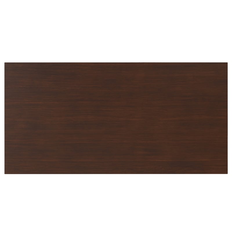 Warm Shaker Solid Wood 48 inch Wide Transitional Coffee Table in Russet Brown