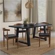 Whitley 72 inch Wide Solid Mango Farmhouse Dining Table in Black