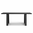 Whitley 72 inch Wide Solid Mango Farmhouse Dining Table in Black