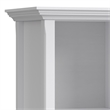 Amherst 57 inch Wide Solid Wood Transitional 8 Cube Storage Sofa Table in White