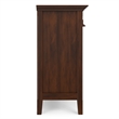 Amherst 36 inch Wide Solid Wood Transitional 2 Shelf Bookcase in Russet Brown