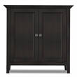 Amherst 37 inch Wide Solid Wood Transitional 2 Door Storage Cabinet in Hickory Brown