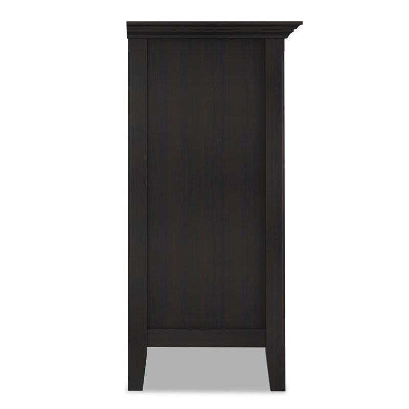 Amherst 37 inch Wide Solid Wood Transitional 2 Door Storage Cabinet in Hickory Brown