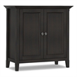Amherst 37 inch Wide Solid Wood Transitional 2 Door Storage Cabinet in Hickory Brown