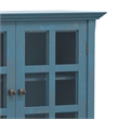 Acadian 39 inch Wide Solid Wood Transitional Medium Storage Cabinet in Distressed Coastal Blue