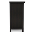 Amherst 64 inch Wide Solid Wood Transitional 4 Shelf Low Bookcase in Hickory Brown