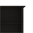Amherst 64 inch Wide Solid Wood Transitional 4 Shelf Low Bookcase in Hickory Brown