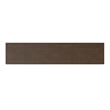 Harper 30 inch x 64 inch Solid Wood Mid Century 4-Shelf Low Bookcase in Walnut Brown