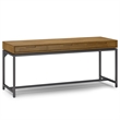 Banting Solid Wood Industrial 72 inch Wide Desk with 30 inch Wide Bookcase in Medium Saddle Brown (Set of 2)