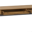 Banting Solid Wood Industrial 72 inch Wide Desk with 30 inch Wide Bookcase in Medium Saddle Brown (Set of 2)