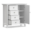 Amherst 37 inch Wide Solid Wood Transitional Medium Storage Cabinet in White