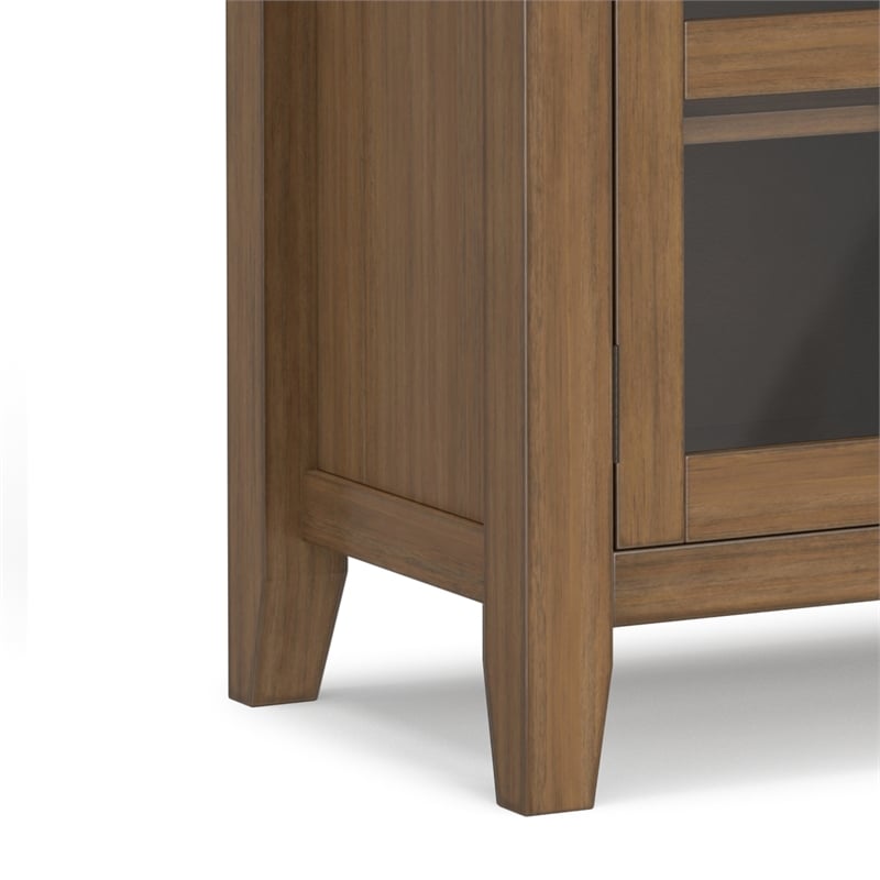 Artisan 54 inch Wide Solid Wood Transitional Sideboard Buffet in Rustic Natural Aged Brown