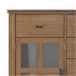 Artisan 54 inch Wide Solid Wood Transitional Sideboard Buffet in Rustic Natural Aged Brown