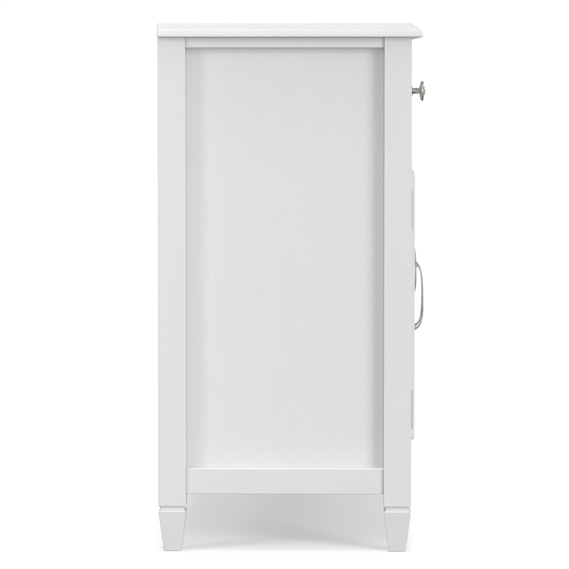 Connaught Wide Solid Wood Traditional Large Sideboard Buffet Storage Cabinet in White