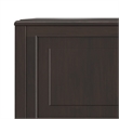 Connaught Wide Solid Wood Traditional Storage Bench in Dark Chestnut Brown