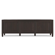 Connaught Wide Solid Wood Traditional Storage Bench in Dark Chestnut Brown