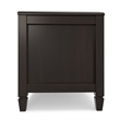Connaught Wide Solid Wood Traditional Storage Bench in Dark Chestnut Brown