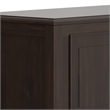 Connaught Wide Solid Wood Traditional Storage Bench in Dark Chestnut Brown