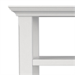 Acadian 14 inch Wide Solid Wood Transitional Narrow Side Table in White