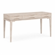 Harper 60 inch Solid Wood Writing Desk with Drawers in Blonde