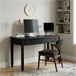 Warm Shaker 48 inch Wide Solid Wood Transitional Desk in Black