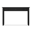 Warm Shaker 48 inch Wide Solid Wood Transitional Desk in Black