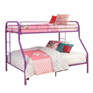 ACME Furniture Tritan Twin over Full Bunk Bed in Purple