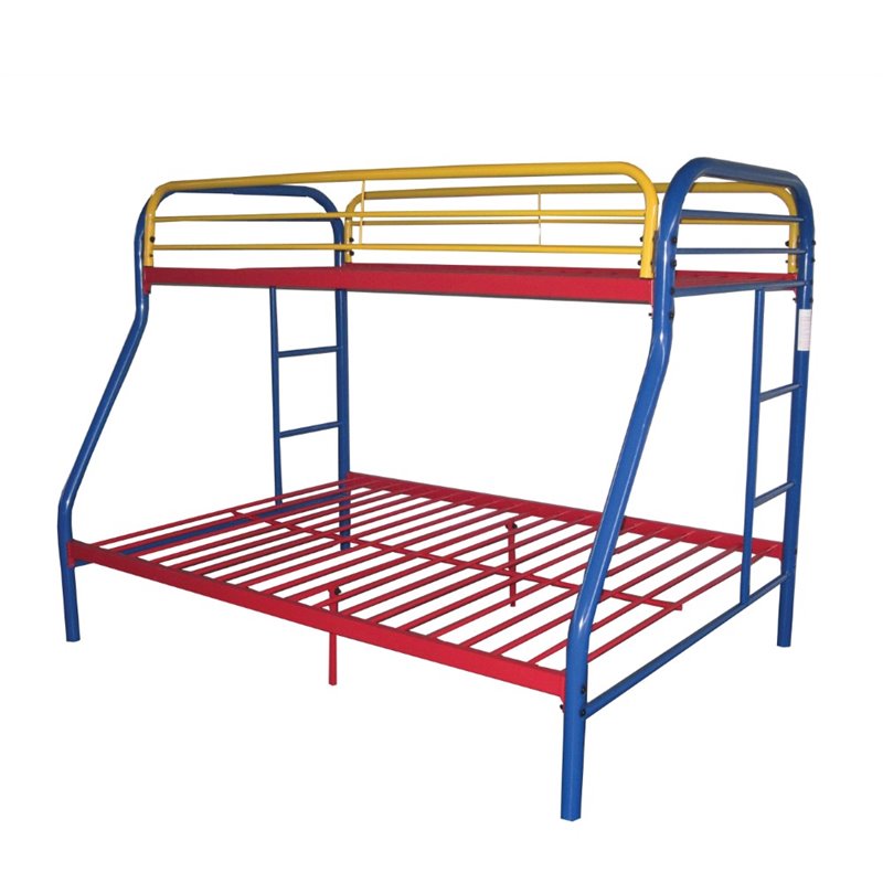 ACME Furniture Tritan Twin over Full Bunk Bed in Rainbow