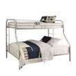 ACME Furniture Tritan Twin over Full Bunk Bed in Silver