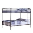 ACME Bristol Metal Full over Full Bunk Bed in Gunmetal