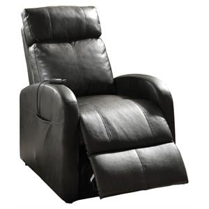 ACME Ricardo Faux Leather Tufted Upholstered Recliner with Power Lift in Brown