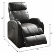 ACME Ricardo Faux Leather Tufted Upholstered Recliner with Power Lift in Brown
