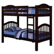 ACME Heartland Twin over Twin Wooden Bunk Bed in Espresso