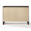 ACME Ireland Rectangular Wood 8-Drawer Storage Dresser in Black