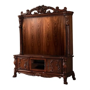 ACME Dresden Entertainment Center For TV Upto 60&quot Cherry Oak (Side Piers/Bridge)