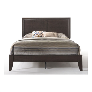 ACME Madison King Wooden Panel Bed in Espresso