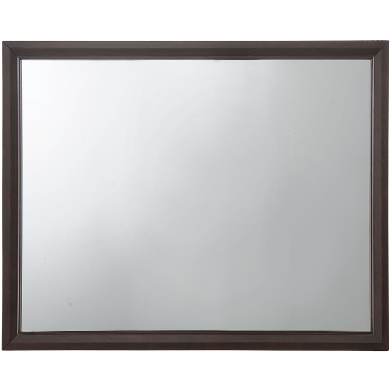 ACME Madison Rectangular Wooden Frame Bedroom Mirror in Espresso