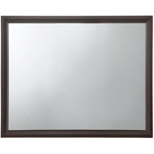 ACME Madison Rectangular Wooden Frame Bedroom Mirror in Espresso