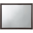 ACME Madison Rectangular Wooden Frame Bedroom Mirror in Espresso