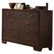 ACME Madison 9-Drawer Transitional Wood Horizontal Dresser in Espresso