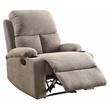 ACME Rosia Fabric Upholstered Motion Recliner with Pillow Top Armrest in Gray