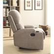 ACME Rosia Fabric Upholstered Motion Recliner with Pillow Top Armrest in Gray